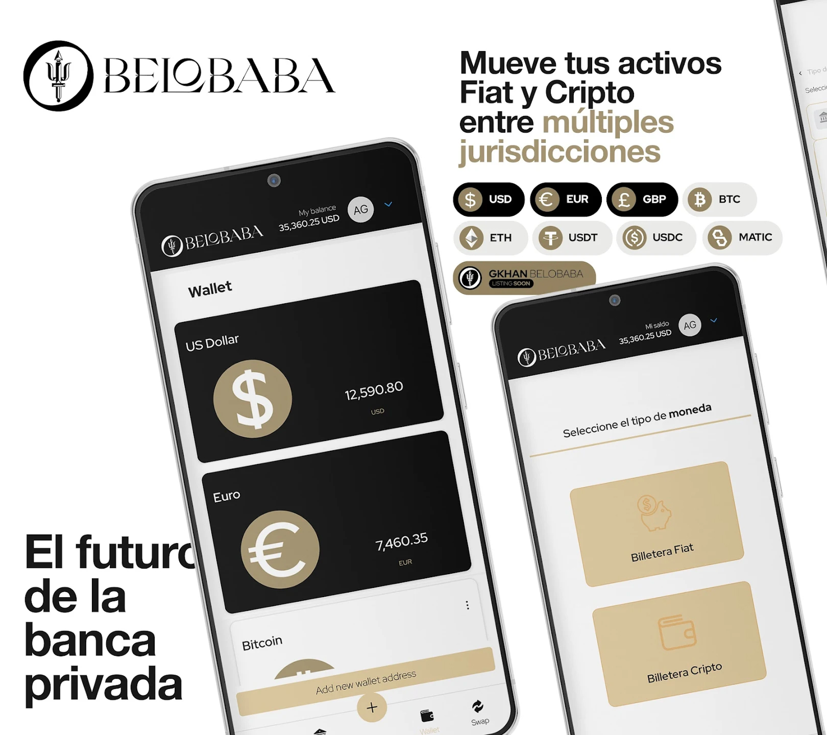 Una captura de pantalla de la aplicación bancaria de Belobaba